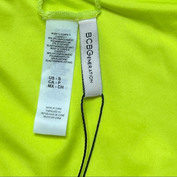 NWT BCBGeneration Two Piece Cheetah Print Reversible Swimsuit Size Small - Picture 9 of 10